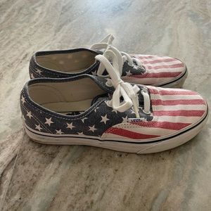 American flag vans